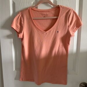 Tommy Hilfiger Light Pink V-Neck Top